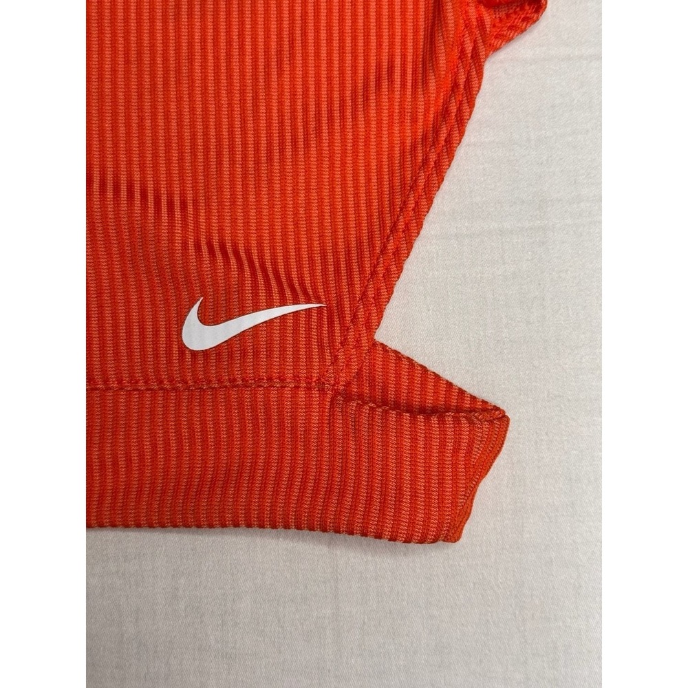 Nike - Naomi Osaka Dri-FIT Ribbed Cutout Crop Top - Orange - XS - Womens - Picture 8 of 9